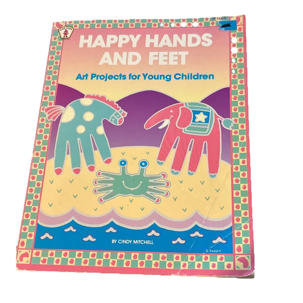 Vintage 1989 Happy Hands & Feet by Cindy Mitchell Arts Projects For Kids